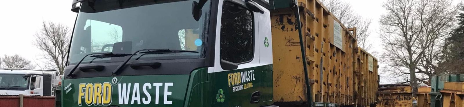 Ford Waste truck with 40-yard RoRo containers