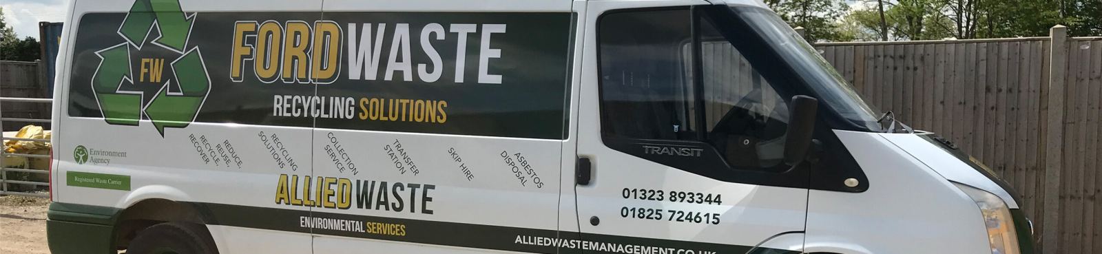 Ford Waste collection van — licensed for asbestos transport